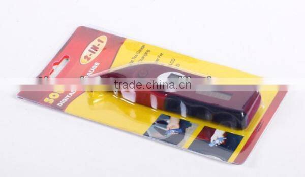 150psi Solar Energy Digital Tire Pressure Gauge with Depth Ruler Tire Tread