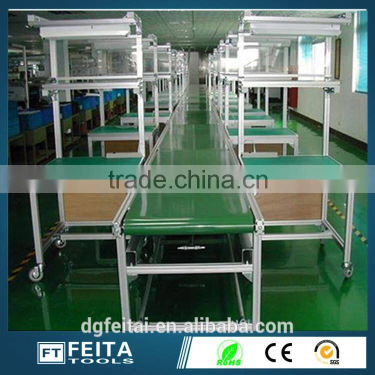 Aluminum Material Antistatic Conveyor Belt Production Assembly Line with Independent Work Table