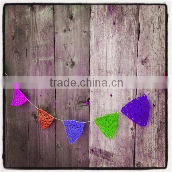 hand made eco friendly kids roon decor round wooden ball garland