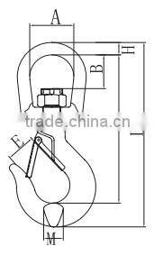 FMR040 With Latch G 80 Swivel Hook