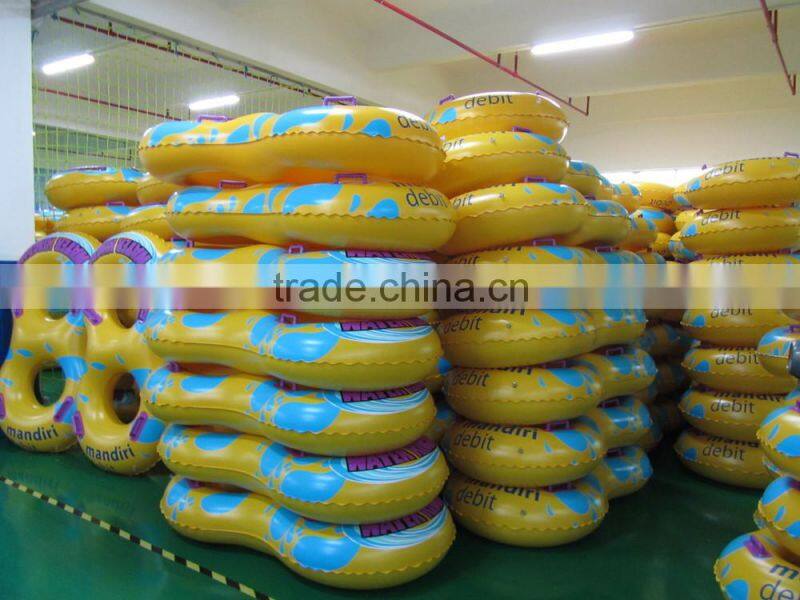 2 person inflatable snow sled tube,sled double tube,inflatable foot tube