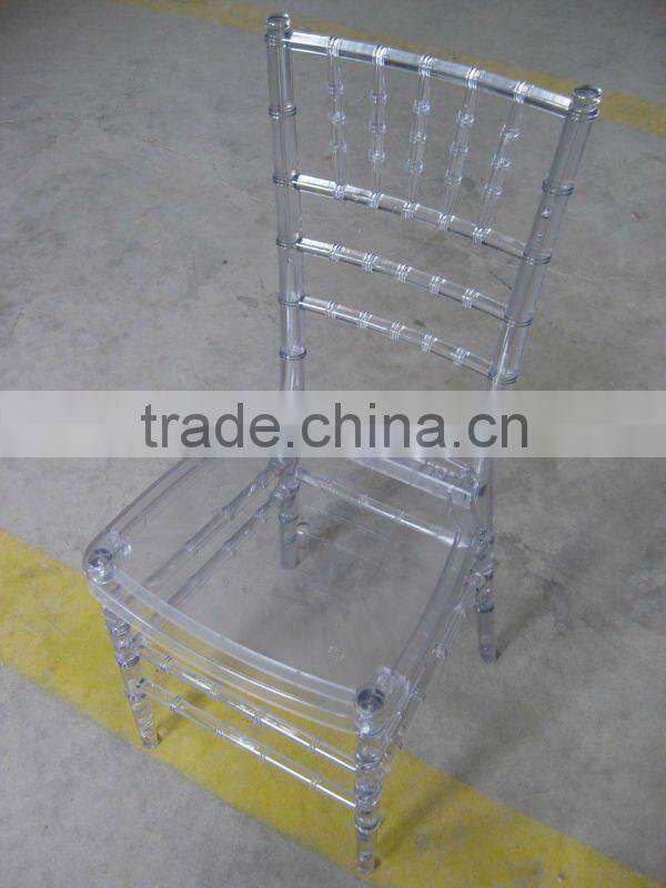 Crystal Clear Resin Chiavari Chair For Royal Wedding Chair