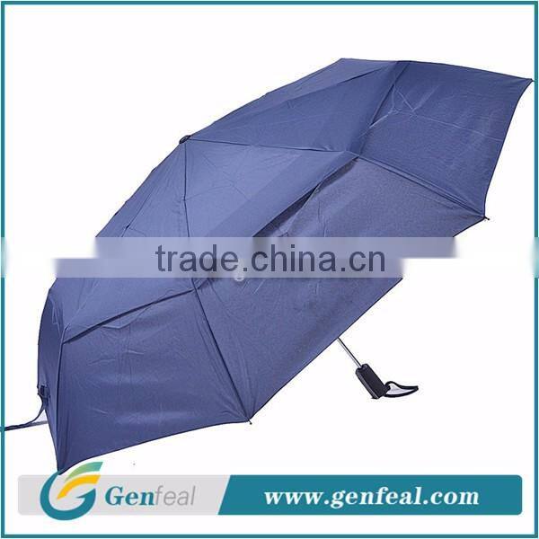 8k fiberglass ribs windproof fold advertising umbrella with custom logo print