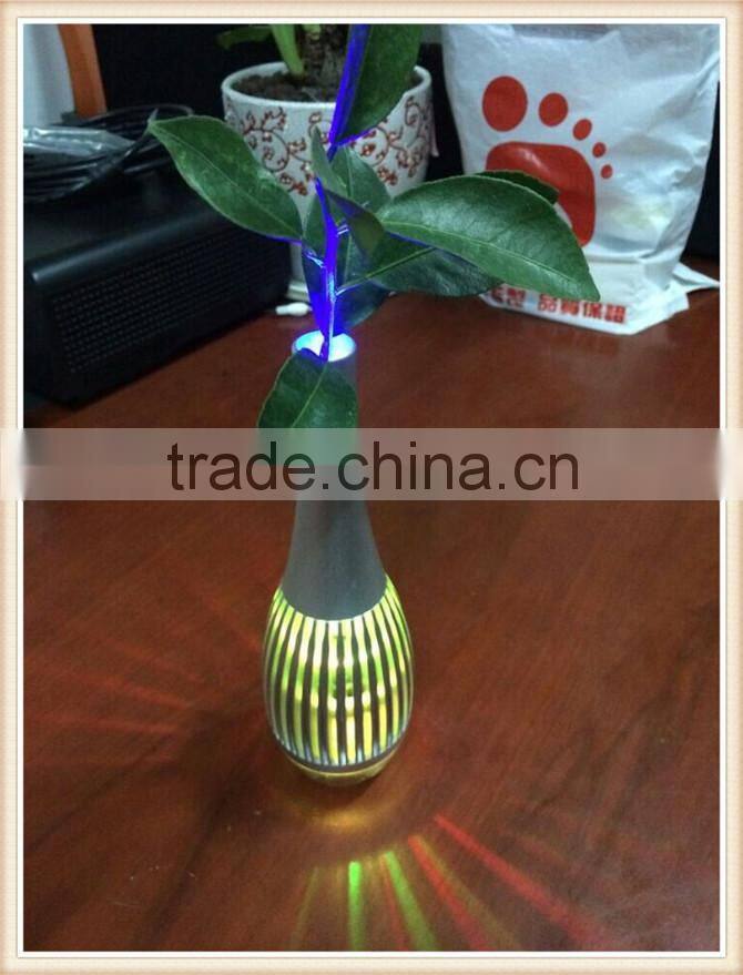 mini portable LED Light flower vase bluetooth Speakers for computers and mobile phones