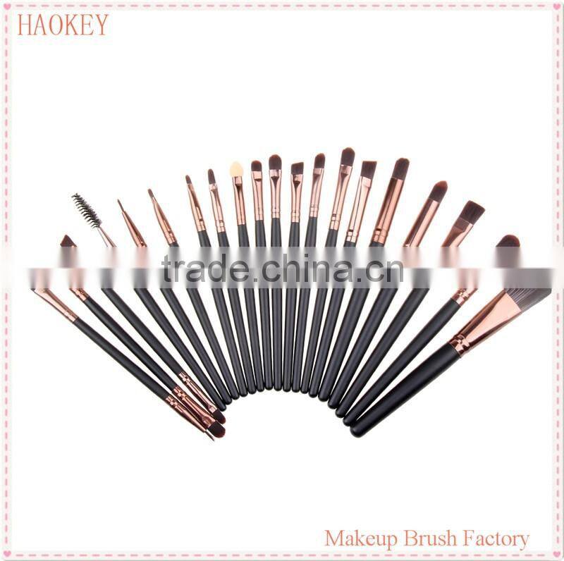 Wholesale 20 Pcs Pro Makeup Set Powder Foundation Eyeshadow Eyeliner Lip Cosmetic Brushes