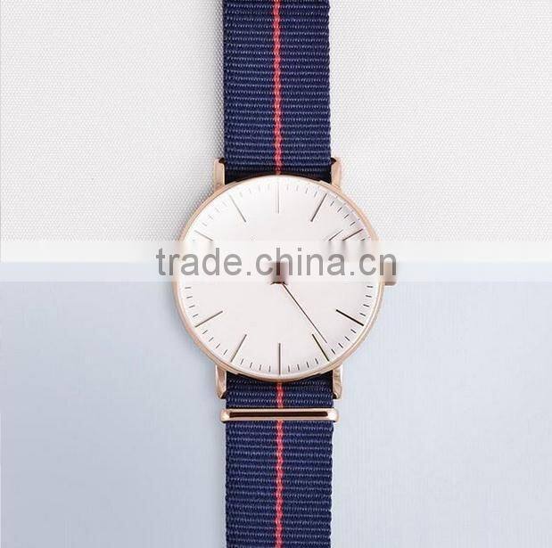 Classic uniform wares minimalist leather watches mens leather watch with japanese movement