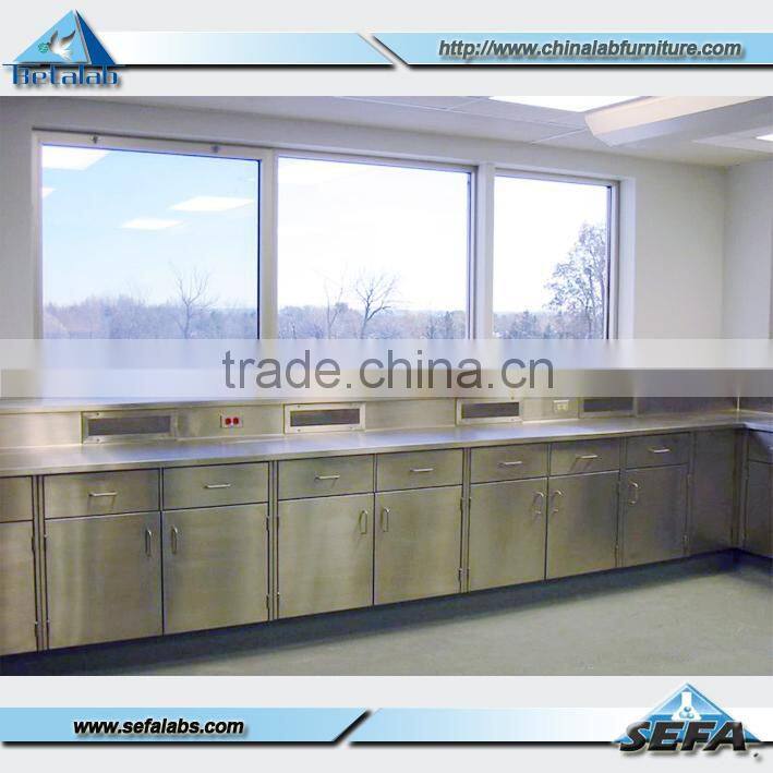 Stainless Steel Laboratory Bench Stainless Steel Work Table Drawers