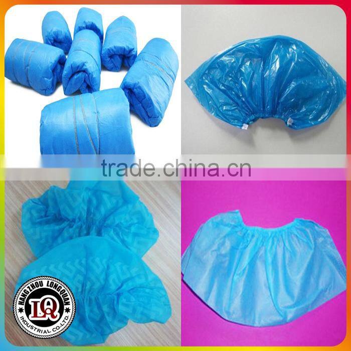 Disposable pp non-woven blue shoe covers