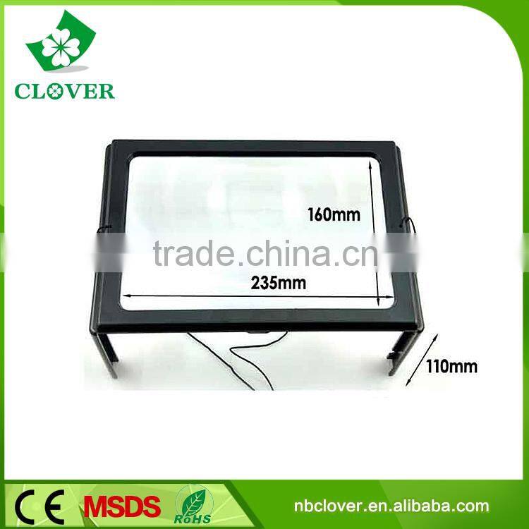 Cheap table lamp magnification 3X or 5X large magnifying glass