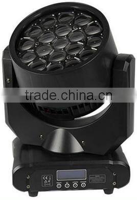 New arrival big bee beam 19*15w rgbw 4in1 led moving head lighting for stage show