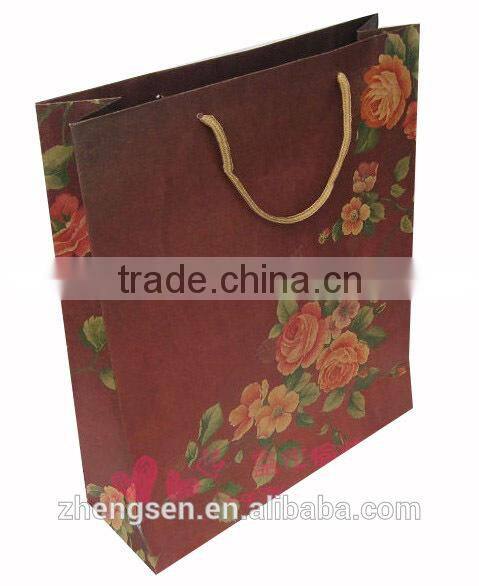 white paper bag with custom LOGO for promotion