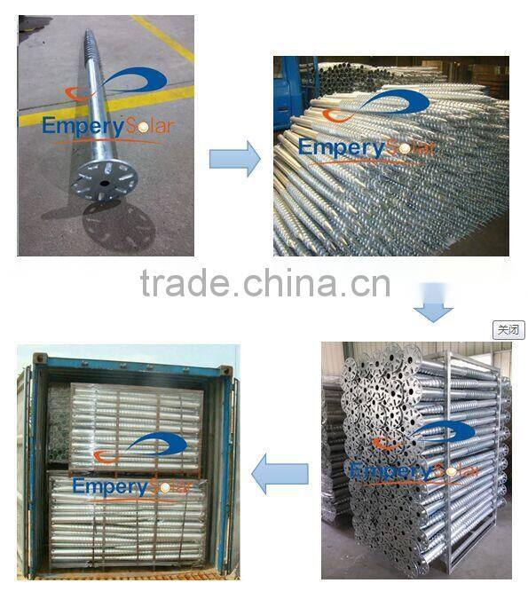 Solar power system home galvanized poles for carport