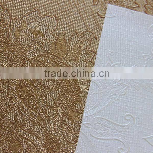 PVC sythetic upholstery leather with traditional Chinese design ,use for home decoration,bedroom ,living room