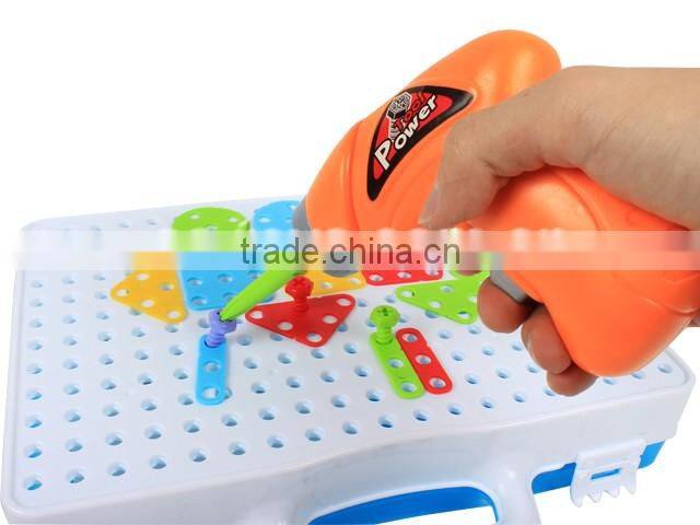 DIY Mosaics Play Set with Carry Case Assembled Creative Toys