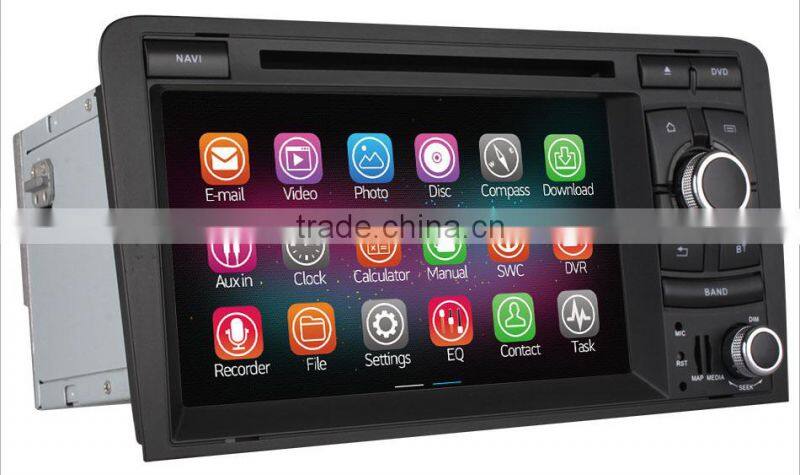 Newest Pure Android 4.4 up to android 5.1 for Audi S3 A3 Car DVD GPS Quad Core RK3188