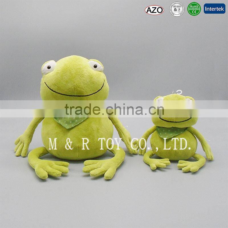 New Design OEM Cute Green Forg Soft Toy in cheap Sale