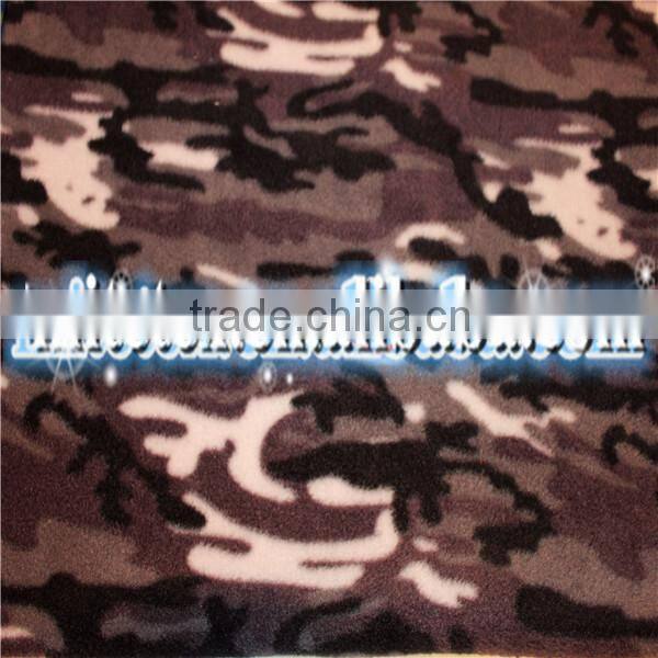 printed camouflage polar fleece