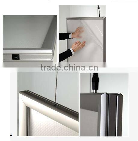 super slim shop signs,advertising ultra thin light box, led backlit slim light box ,led snapper frame