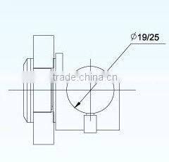 Tempering glass sliding door glass to pipe fixer HS07SL05