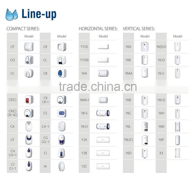 Model design home appliance 80L shower heater