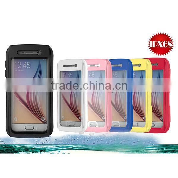 Smart Phone Waterproof Case for Samsung Galaxy S6 S6 Edge With Button Wholesale