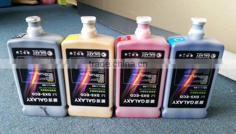 Ourdoor digital printing machine Galaxy Eco solvent ink for DX5 Head