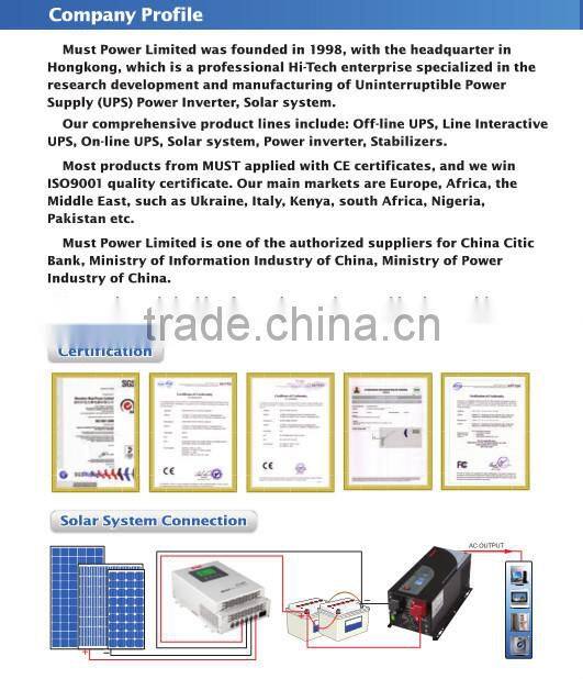 2015 new design Pakistan market solar inverter with 30A PWM solar charge controller