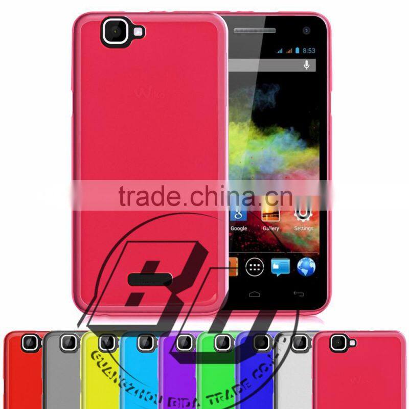 Manufacturer Wholesale various colorful TPU case For Wiko Rainbow Pudding case mobile phone case cover