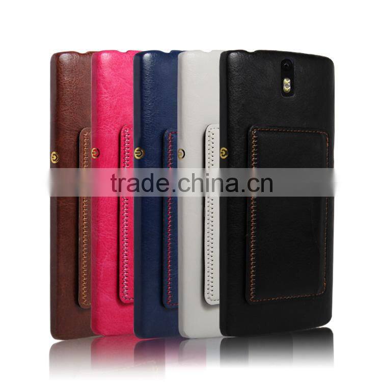 Leather Stand Wallet Case with Belt Clip for Oneplus One
