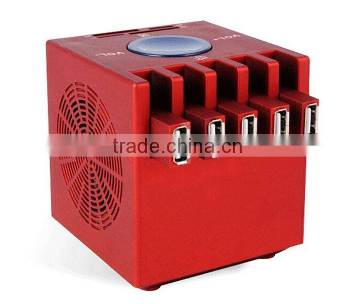 5 Ports Stereo Shaped USB 2.0 Hub with speaker