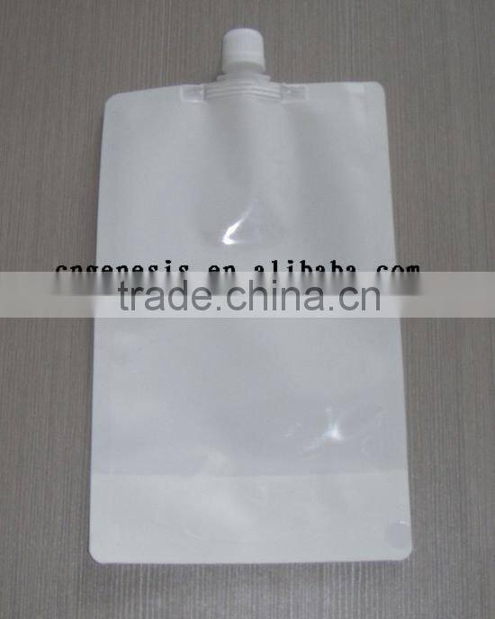 reclosable self-standing soya-bean plastic spouted pouch