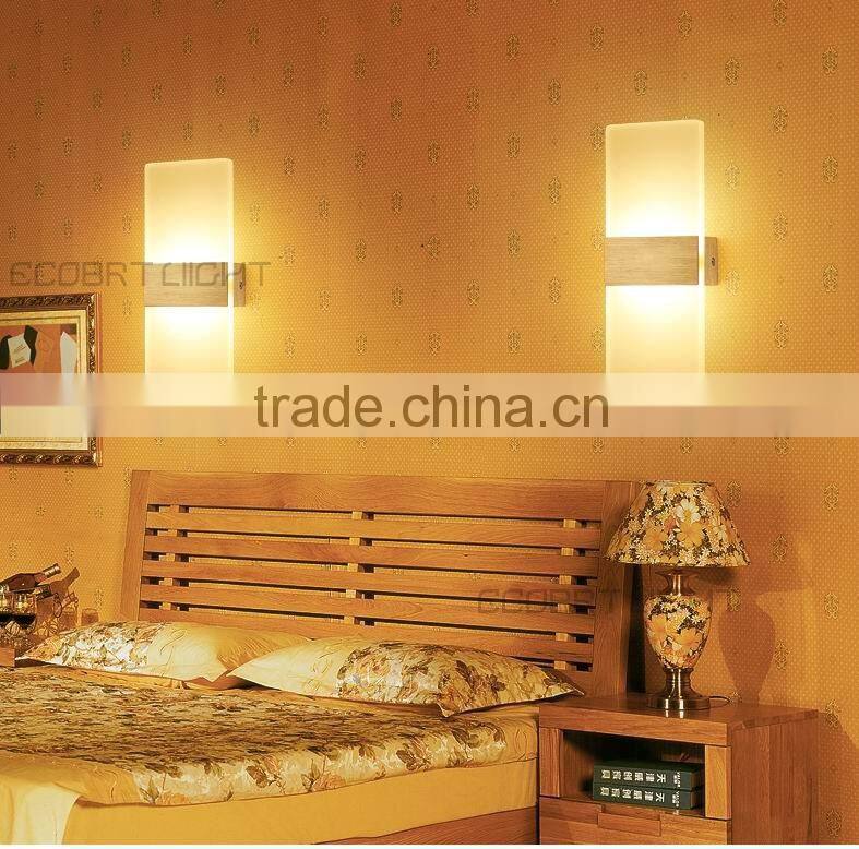 New 6W Indoor Home Decoration Industrial Acrylic Wall Lights Sconce CE RoHs