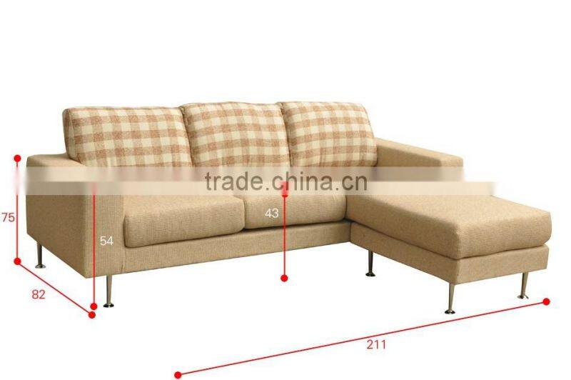 living room furniture, L sharp cheap sofa