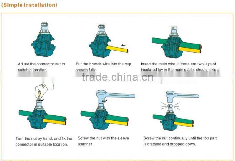 Copper teech Insulation Piercing clamp