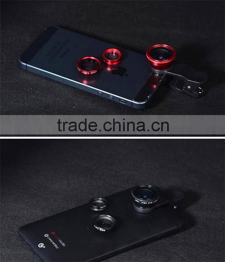 Universal Clip 180 fish eye Mobile Phone lens kit for phone, for camera, for fish eye lens