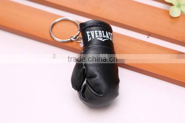 wholesale hot sell PVC leather Brazil flag boxing glove keychain/Brazilian flag boxing glove keyring