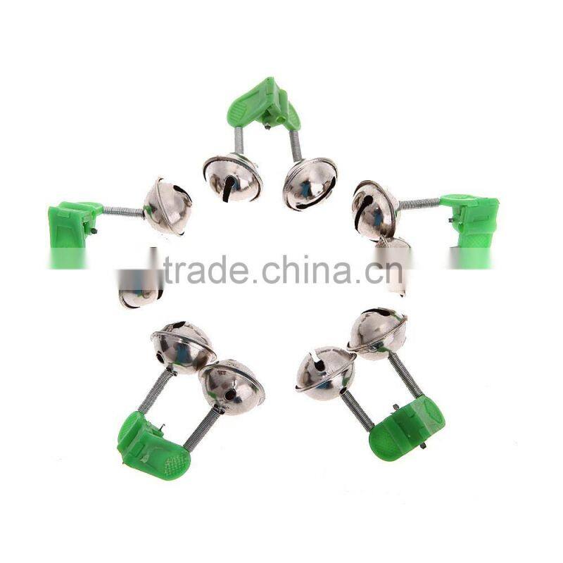 5Pcs Big Twin Bells Fishing Bite Alarm Clip on Fishing Rod Fishing Accessory