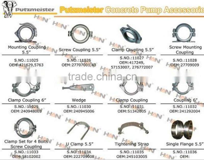 Wedge OEM 240945006 for Putzmeister concrete pump spare parts