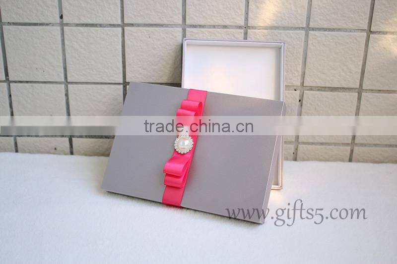 High end wedding invitation box wedding gift boxes in handmade
