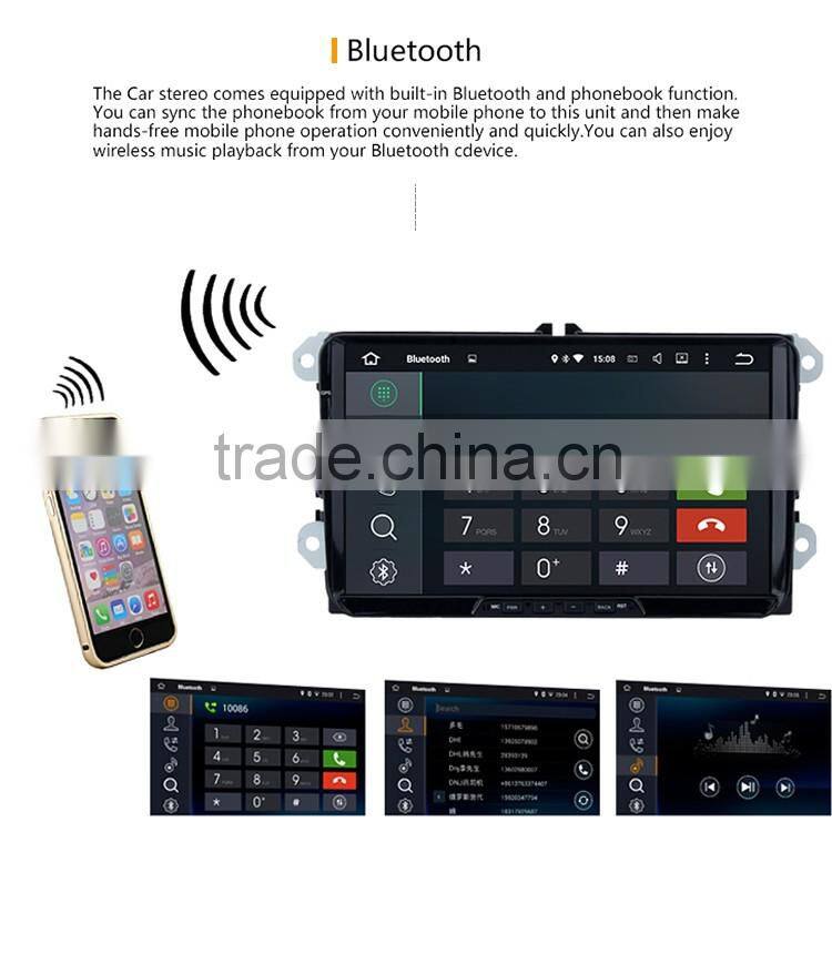 9 Inch 2 din Black screen RK3188 Android 5.1.1 CPU 16 GB Android car gps dvd player OEM for VW Volkswagen Golf 5 6 Polo