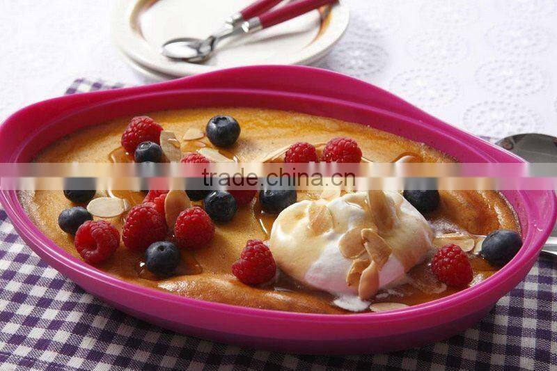 Food grade portable microwave silicone food steamer