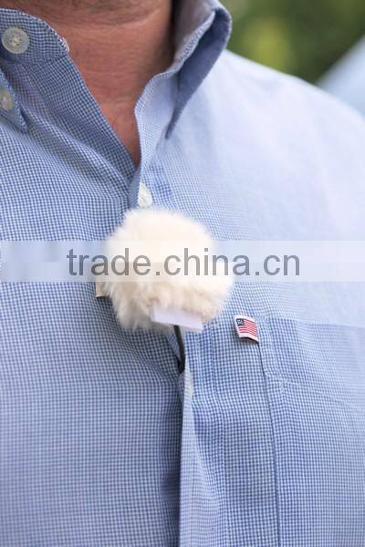 Laple mic 2M long cable with fuzzy high senstivity for intercom system and sports camera anti-wind noise