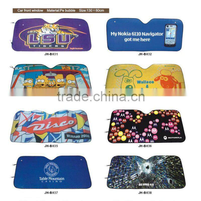 Car front sun shade with customized logo and print picture