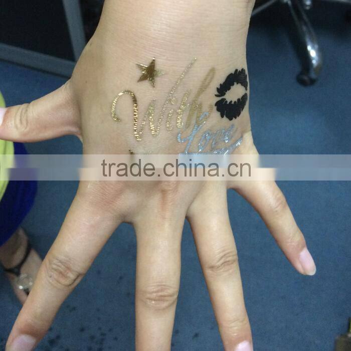 Temporary White Ink Bracelet Body Tattoo