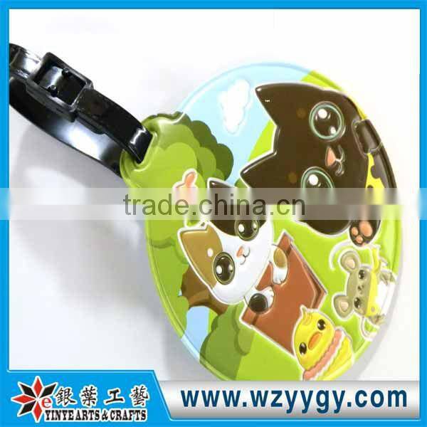 PVC Fluorescent film luggage tag for promotional gifts
