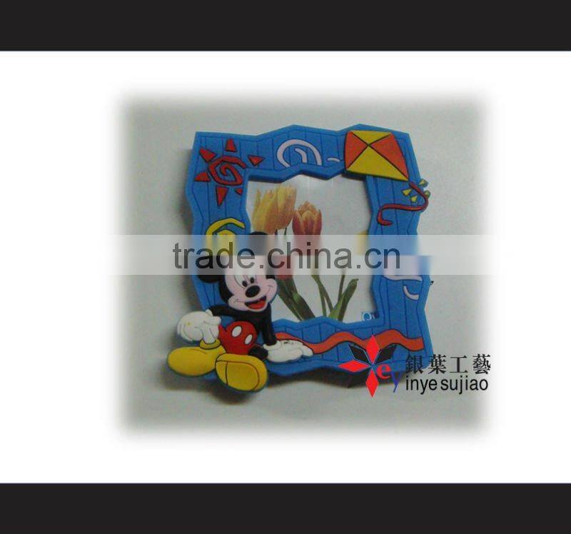 customzie promotion gift) soft pvc 3D photo frame
