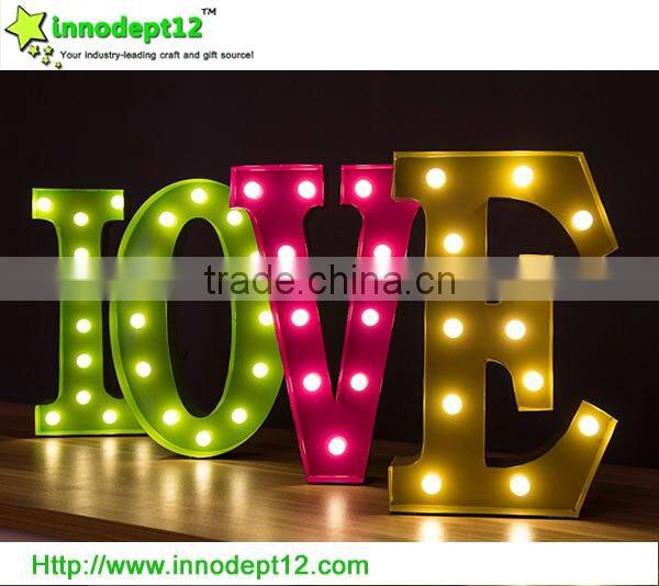 Letter Love set Wedding party decoration marquee letter decoration light