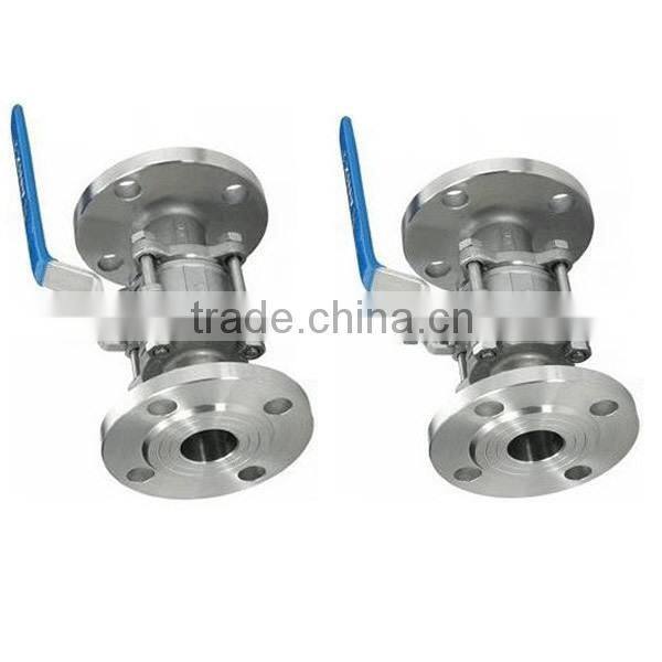 Flange Stainless Steel Three Piece Ball Valve