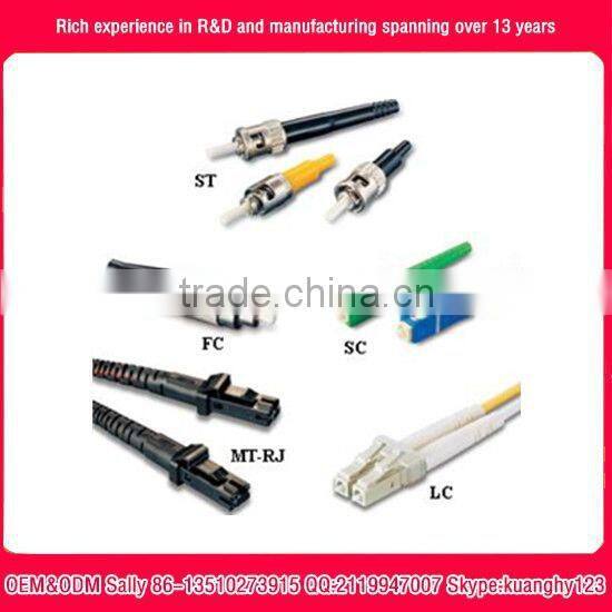 the best quality of LC,SC,FC,ST,MPO fiber optic pach cord