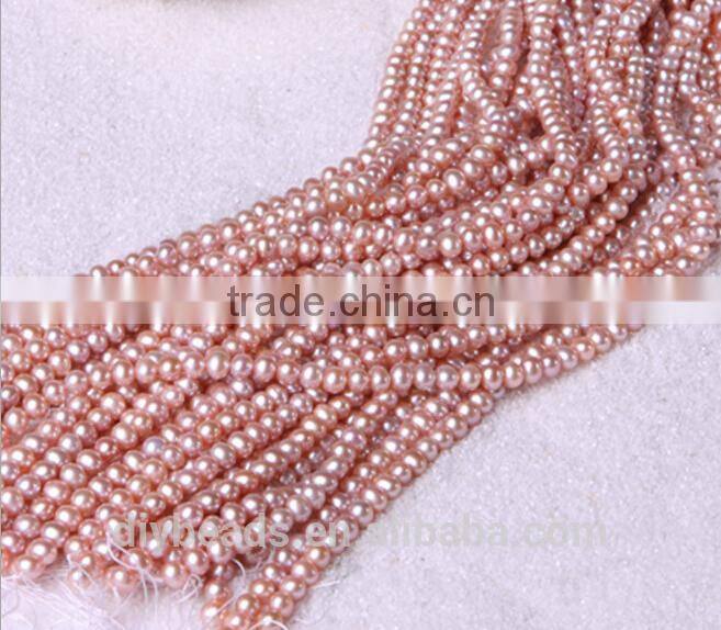 5-5.5mm Natural Freshwater Pearls patato shape surface with little flaw
